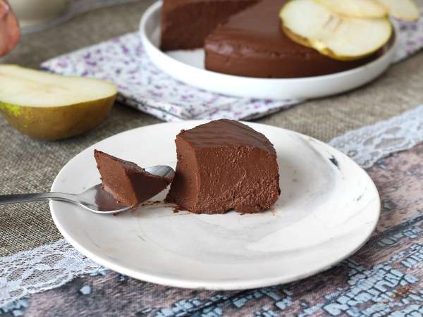 Chocolate pear fudge, hidangan penutup yang sangat mudah dibuat hanya dengan 2 bahan saja! - Persiapan langkah 6