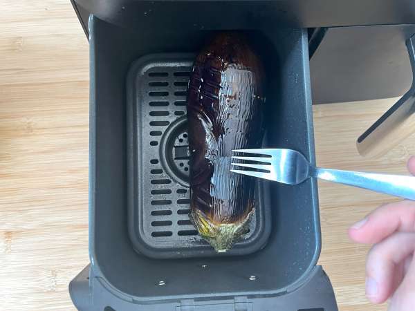 Terong dilapisi tepung roti ala Milan tapi vegetarian - Memasak dengan Air Fryer - Persiapan langkah 3