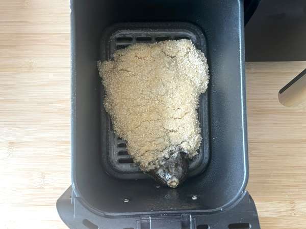 Terong dilapisi tepung roti ala Milan tapi vegetarian - Memasak dengan Air Fryer - Persiapan langkah 10