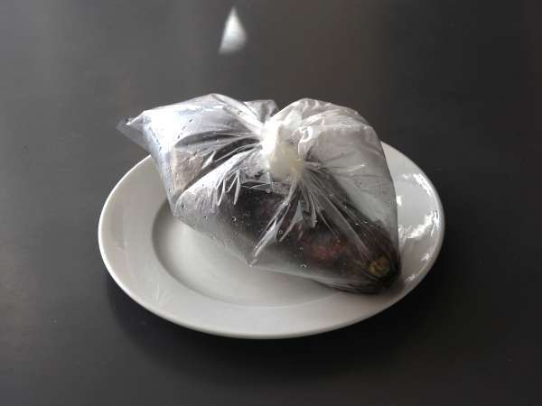 Bagaimana cara memanggang dan mengupas terong di dalam oven? - Persiapan langkah 4