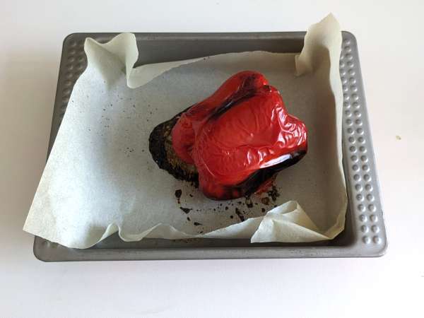 Hummus cabai merah - Persiapan langkah 1