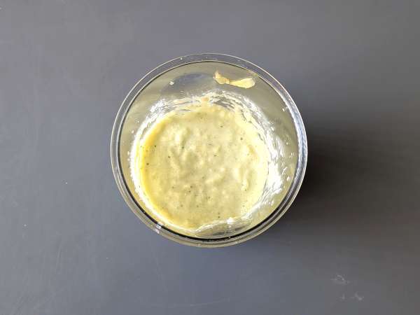 Pasta krim dengan cukini dan yoghurt Yunani - Persiapan langkah 5