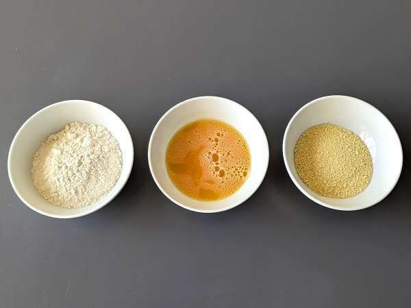 Mozzarelline dalam penggorengan udara - Persiapan langkah 2