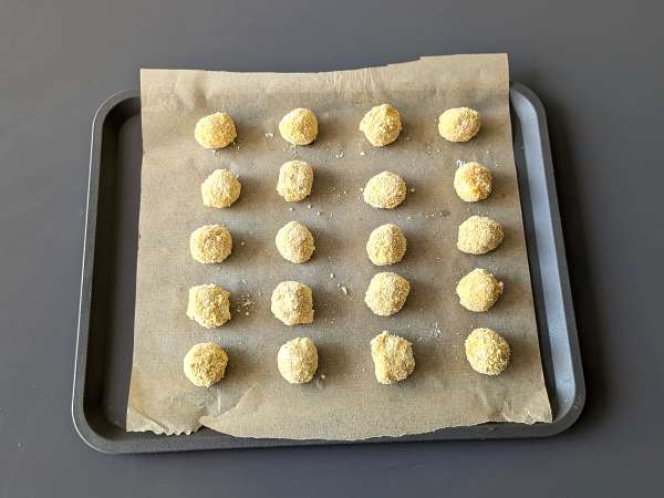 Mozzarelline dalam penggorengan udara - Persiapan langkah 6