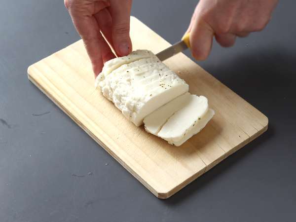 Gyros dengan halloumi, versi vegetarian dari sandwich Yunani! - Persiapan langkah 1