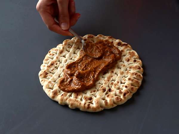 Gyros dengan halloumi, versi vegetarian dari sandwich Yunani! - Persiapan langkah 6