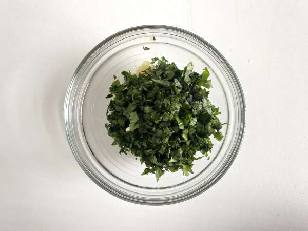 Kentang panggang dengan chimichurri - Persiapan langkah 4