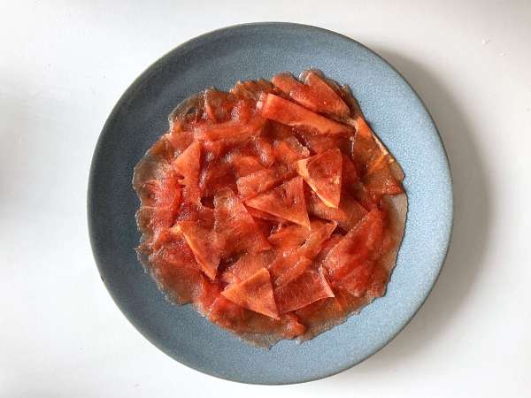 Watermelon Carpaccio: makanan pembuka musim panas yang menyegarkan - Persiapan langkah 1