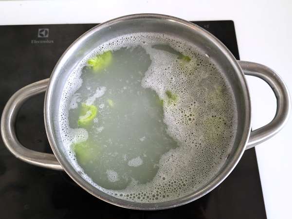 Gnocchi kacang polong dengan saus jamur - Persiapan langkah 7