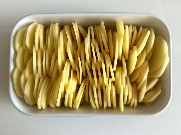 Kentang gratin dengan Penggorengan Udara - Persiapan langkah 3