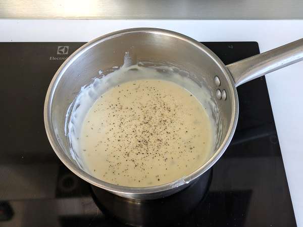 Saus gorgonzola - Persiapan langkah 4