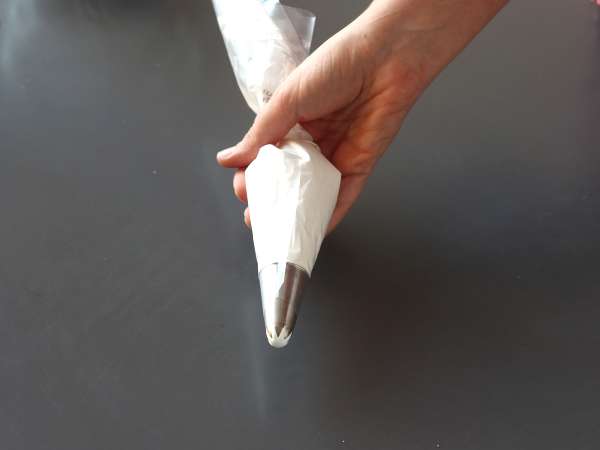 Kacamata bergaya Mont Blanc dengan krim kastanye - Persiapan langkah 2