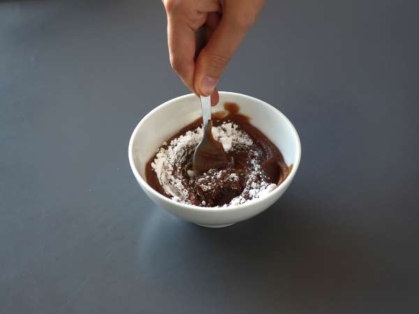 Kacamata bergaya Mont Blanc dengan krim kastanye - Persiapan langkah 7