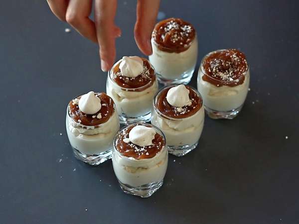 Kacamata bergaya Mont Blanc dengan krim kastanye - Persiapan langkah 13