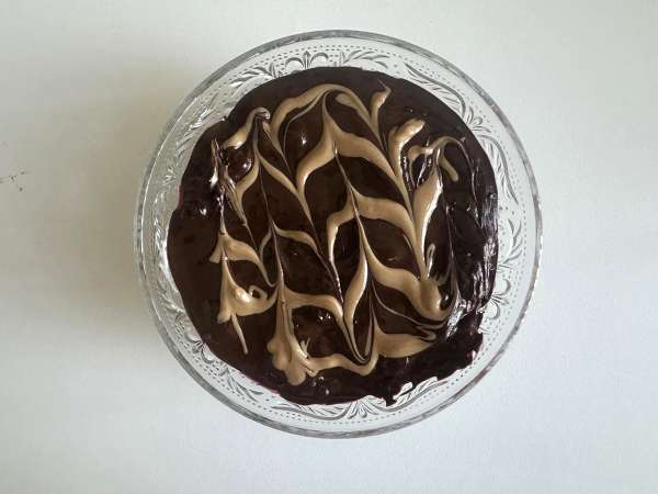 Overnight oat buah merah dan cokelat, sarapan yang sehat dan mengenyangkan! - Persiapan langkah 7