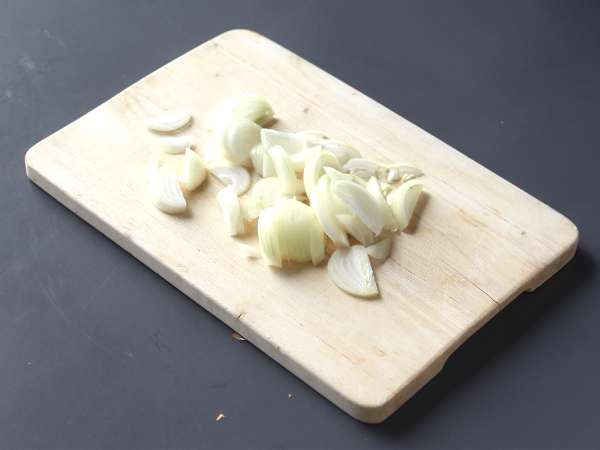 Roti landak isi ala tartiflette - Persiapan langkah 1