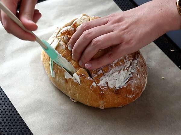 Roti landak isi ala tartiflette - Persiapan langkah 6