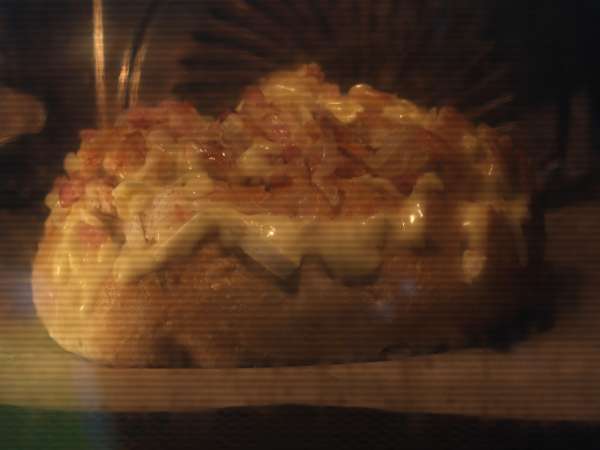 Roti landak isi ala tartiflette - Persiapan langkah 9