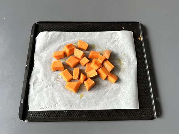 Labu dan feta pate yang lembut dengan sentuhan madu - Persiapan langkah 1