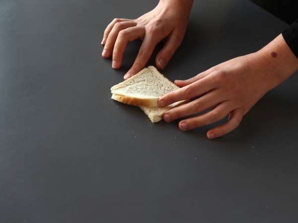 Roti bawang putih gaya bintang dengan roti sandwich - Persiapan langkah 3
