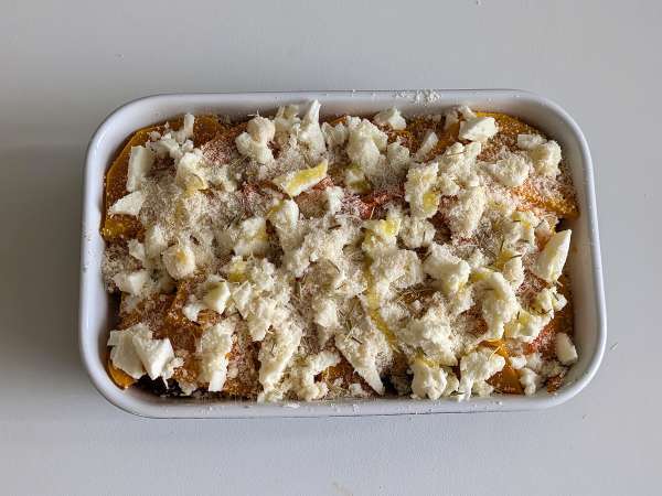 Parmigiana labu vegetarian - Persiapan langkah 6