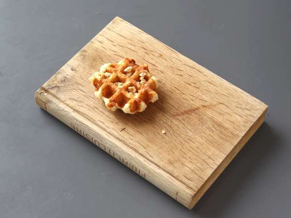 Wafel buah, cokelat, dan krim kocok - Persiapan langkah 2