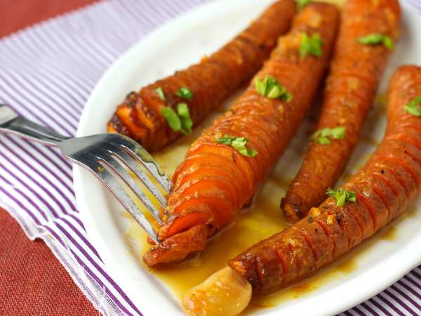 Wortel dalam saus madu dan clementine - Persiapan langkah 6