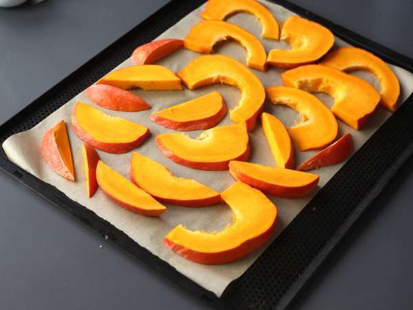 Tatin labu dengan keju kambing dan madu - Persiapan langkah 3