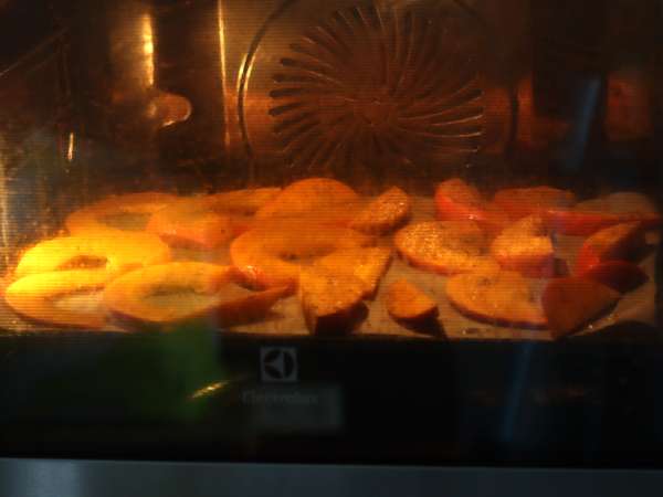 Tatin labu dengan keju kambing dan madu - Persiapan langkah 5