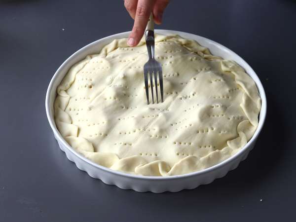 Tatin labu dengan keju kambing dan madu - Persiapan langkah 9