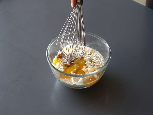 Muffin chorizo yang lembut dan pedas - Persiapan langkah 3