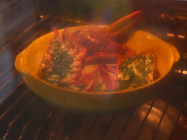 Lobster panggang dengan peterseli dan lemon: kesederhanaan dan kecanggihan di meja. - Persiapan langkah 6