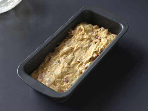 Ham, zaitun, dan kue tomat kering dengan skyr - Persiapan langkah 4