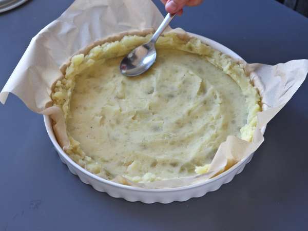 Adonan pai gurih yang terbuat dari kentang: alternatif yang sehat dan bebas gluten! - Persiapan langkah 3
