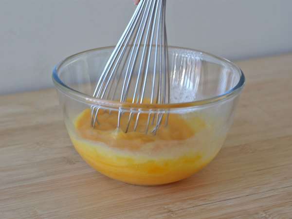 Brownies cokelat dan kenari di penggorengan udara - Persiapan langkah 1