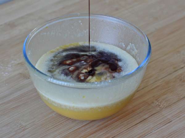 Brownies cokelat dan kenari di penggorengan udara - Persiapan langkah 4