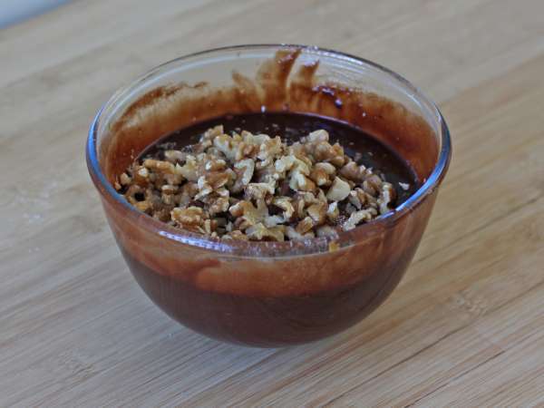 Brownies cokelat dan kenari di penggorengan udara - Persiapan langkah 5