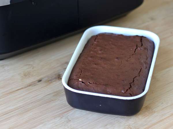 Brownies cokelat dan kenari di penggorengan udara - Persiapan langkah 8