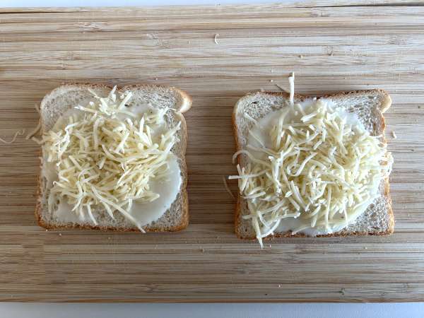 Croque monsieur dengan AirFryer - Persiapan langkah 2