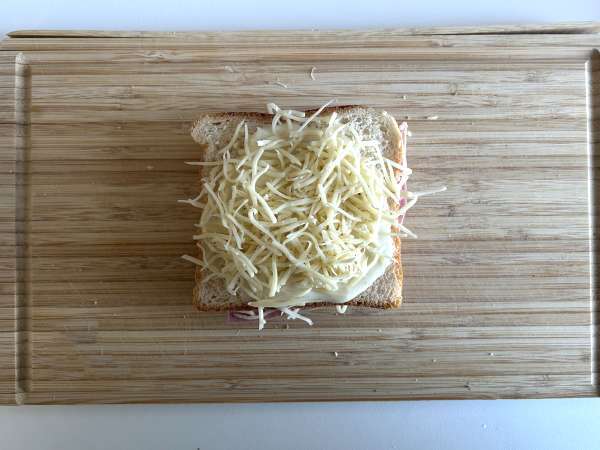 Croque monsieur dengan AirFryer - Persiapan langkah 4
