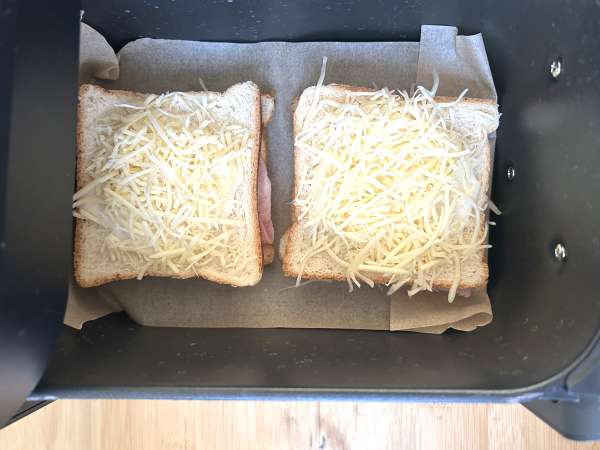 Croque monsieur dengan AirFryer - Persiapan langkah 5