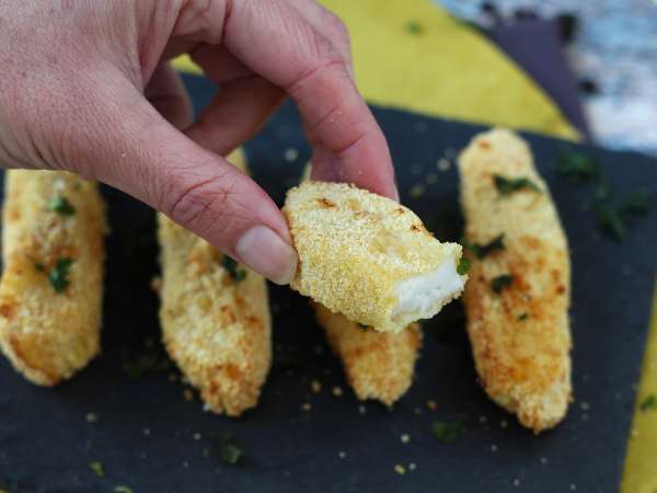 Jari ikan dalam penggorengan udara: renyah, ringan, dan mudah disiapkan! - Persiapan langkah 8