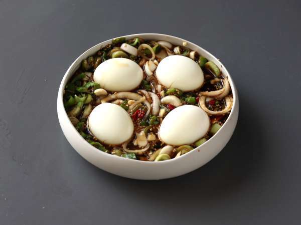 Mayak Gyeran - Telur yang diasinkan dengan bumbu Korea - Persiapan langkah 7
