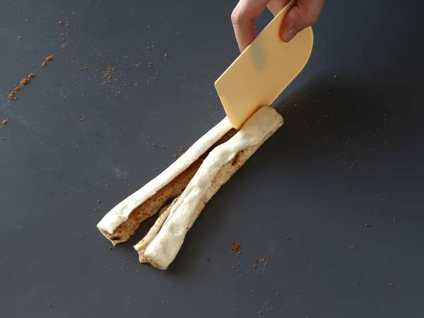 Cruffin, kombinasi croissant dan muffin, dengan puding dan cokelat - Persiapan langkah 9