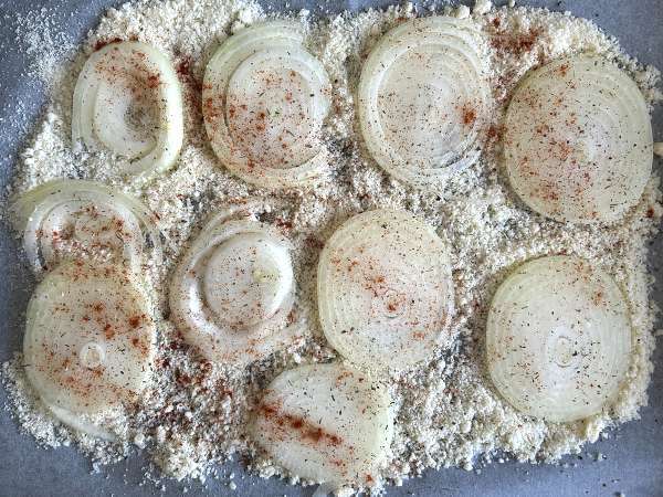 Keripik bawang bombay dan parmesan buatan sendiri yang super renyah - Persiapan langkah 4