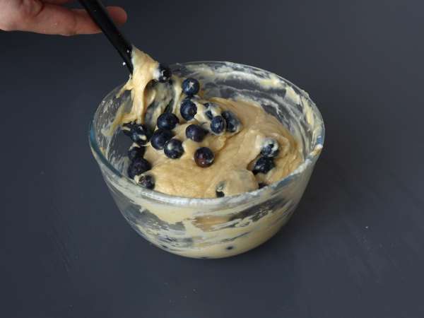 Muffin blueberry, versi mini dari pai Pyrenean! - Persiapan langkah 5
