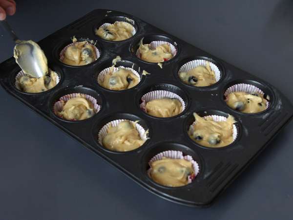 Muffin blueberry, versi mini dari pai Pyrenean! - Persiapan langkah 6