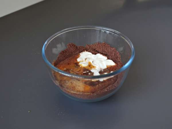 Brownies berprotein dengan whey, bebas gluten alami - Persiapan langkah 2