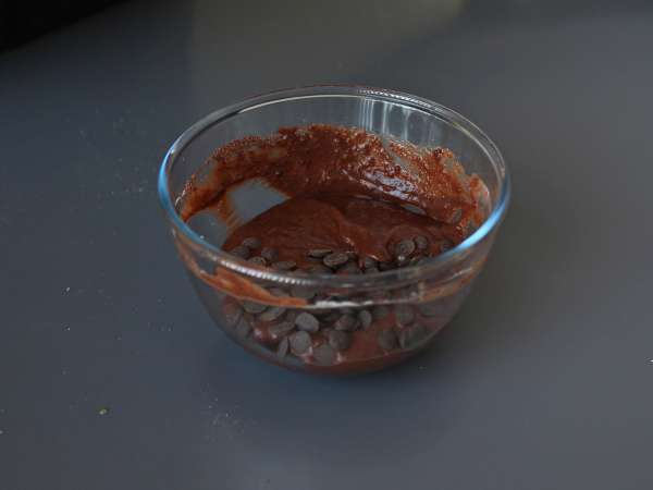 Brownies berprotein dengan whey, bebas gluten alami - Persiapan langkah 3