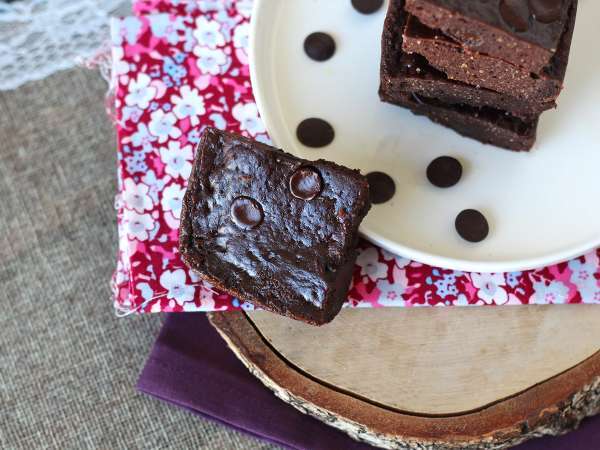 Brownies berprotein dengan whey, bebas gluten alami - Persiapan langkah 6